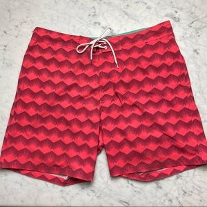 Bonobos Printed Lined Board Shorts Swim Trunks